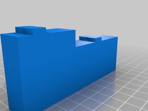 supporto a muro press-fit giocattolo gioco accessori slot car 3d print model - Mito3D
