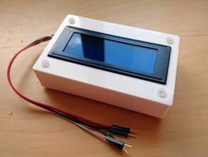 lcd 20x4 tampa do corpo eletrônica de caixa 3d print model - Mito3D