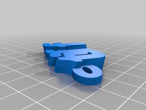2 tıff Anahtarlık özelleştirilmiş 3d print model - Mito3D