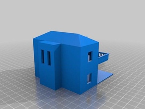 casa a due piani 3d stampa 3d print model - Mito3D