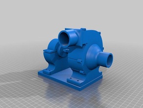 powerful 3d printed water-pump outdoor garden 608 bearing water pump 3d print model - Mito3D