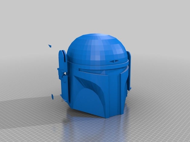 boba fett mk2 casco 3d impresión 3D print model - Mito3D