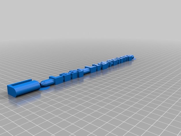 meine angepasste bic Wort Stift office 3D print model - Mito3D