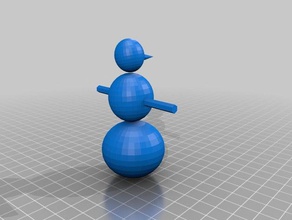 my snow man 3d printing 3d print model - Mito3D