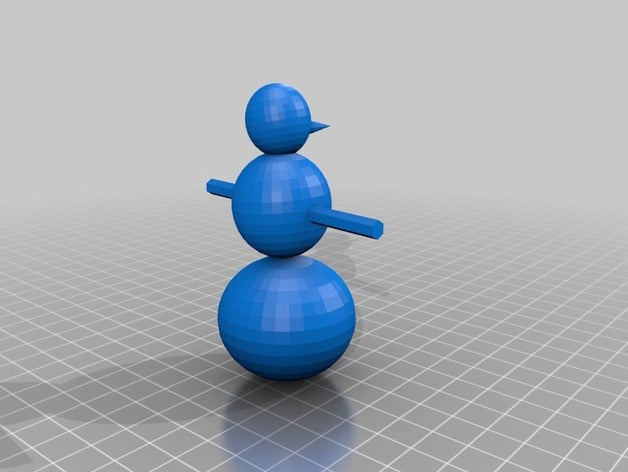 my snow man 3d printing 3D print model - Mito3D