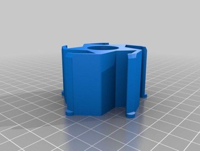 hatchbox 17mm curtainrod filament spool-adapter 3d Drucker Teile angepasst 3d print model - Mito3D