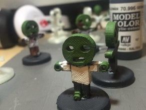 zombie flatmini toy game accessories 3d print model - Mito3D