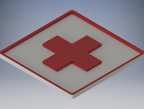 first aid sign household 3d print model - Mito3D