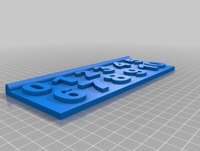 number chart 3d printing 3d print model - Mito3D