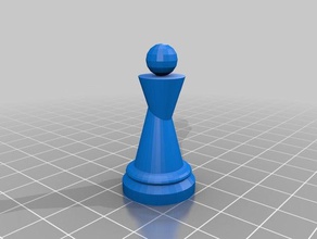 chess pawn white 3d printing 3d print model - Mito3D