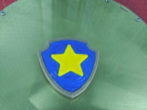 pata de patrulha da polícia emblema chase brinquedos jogos 3d print model - Mito3D