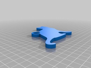 placa gat Schlüsselanhänger angepasst 3d print model - Mito3D