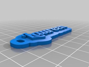 laureen keychains customized 3d print model - Mito3D