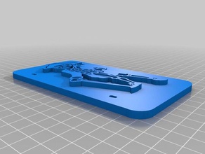 hamiltoncollege mascot plate 3d printing 3d print model - Mito3D