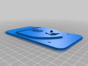 avila college plate 3d printing 3d print model - Mito3D