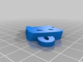 2 larbarge Anahtarlık özelleştirilmiş 3d print model - Mito3D
