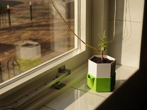 planteur réservoir plein air jardin 3d print model - Mito3D