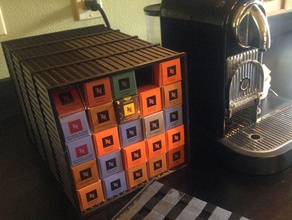 nespresso kahve kapsül durumda orijinal çizgi kollu mutfak yemek 3d print model - Mito3D