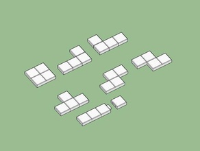 piezas para tetris mesa juegos 3d print model - Mito3D
