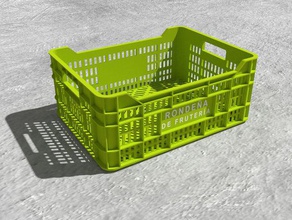 plastic fruit boxes containers decoration decorative kitchen modular office square storage 3d print model - Mito3D