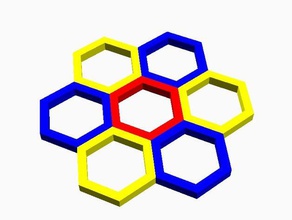 en nid d'abeille de la bibliothèque d'autres openscad 3d print model - Mito3D