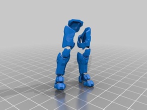 halo master chief body armour casco 3d stampa 3d print model - Mito3D