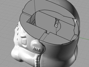 stormtrooper filament holder 3d printer accessories spool storm trooper 3d print model - Mito3D