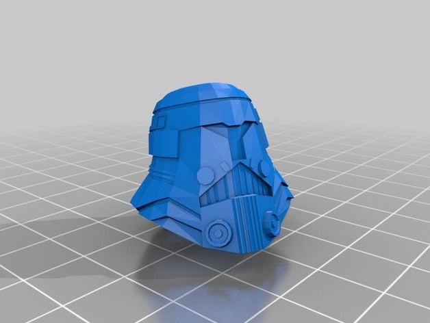 sw vieux rrrepublic impériale soldat casque de l'armure 3d l'impression 3D print model - Mito3D