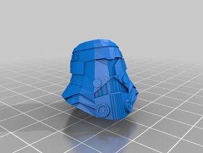 sw old rrrepublic imperial soldier helmet armour 3d printing 3d print model - Mito3D
