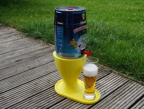 barril de cerveza pie hogar 3d print model - Mito3D