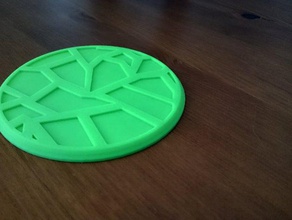 pattern coaster household 3d print model - Mito3D