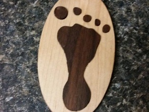 custom babies foot keychain keychains 3d print model - Mito3D