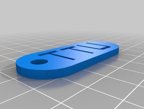 ttu keychain keychains customized 3d print model - Mito3D