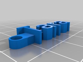 tara llavero organización personalizado 3d print model - Mito3D