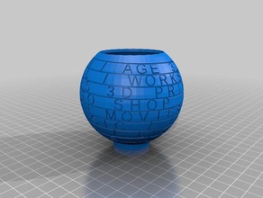 my customized text sphere kk doom type math art 3d print model - Mito3D