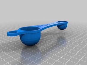 il mio personalizzato di misura spoonscoop uno due che si sono concluse cucina pranzo 3d print model - Mito3D