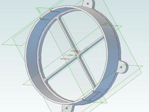 portable ac hose adaptor window plate 3d printing 3d print model - Mito3D