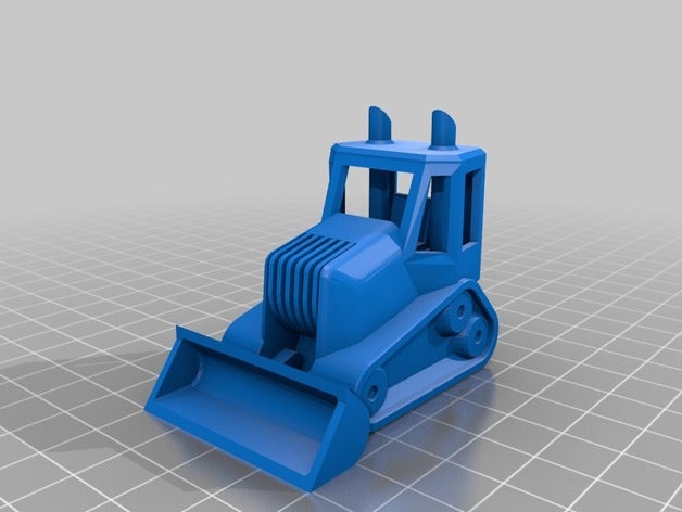 bulldozer veículos 3D print model - Mito3D