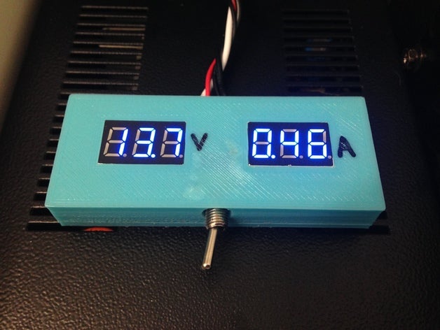caixa para volt&iacutemetro amper&iacutemetro l'elettronica ampere box voltmetro 3D print model - Mito3D