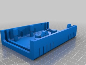 parte inferior de la caja electrónica personalizado 3d print model - Mito3D