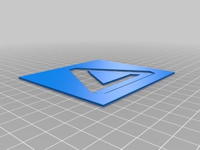 triangolo impossibile stencil-o-matic art strumenti personalizzato 3d print model - Mito3D