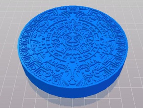 aztec long count-Kalender 3d drucken 3d print model - Mito3D
