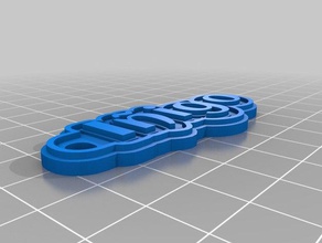 i&ntildeigo llavero llaveros personalizado 3d print model - Mito3D