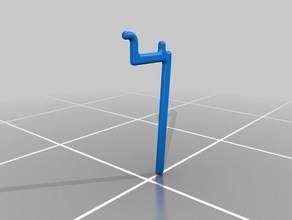 3 inch fully functional peg hook tools 3d print model - Mito3D