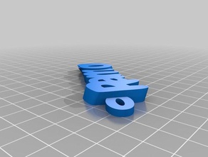 my customized iamburnys v2text name keyring keyfob grace ramon keychains 3d print model - Mito3D