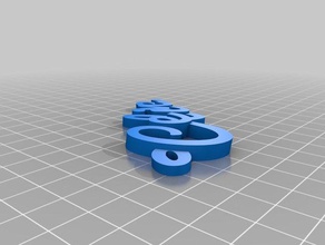 özelleştirilmiş iamburnystext adım keyfob Anahtarlık organizasyon 3d print model - Mito3D