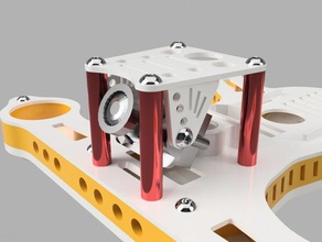quadwich180 quadcopter sandwich hat ajustable Kamera montieren rc Fahrzeuge Drohne fpv 3d print model - Mito3D