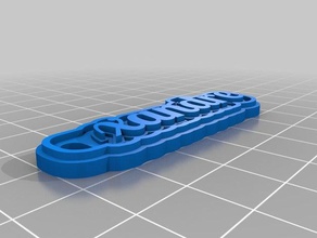xandre keychains customized 3d print model - Mito3D