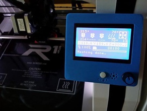 full graphic controller enclosure mount robo 3d printer accessories 3d print model - Mito3D