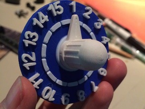 rotary counter Organisation 3d print model - Mito3D